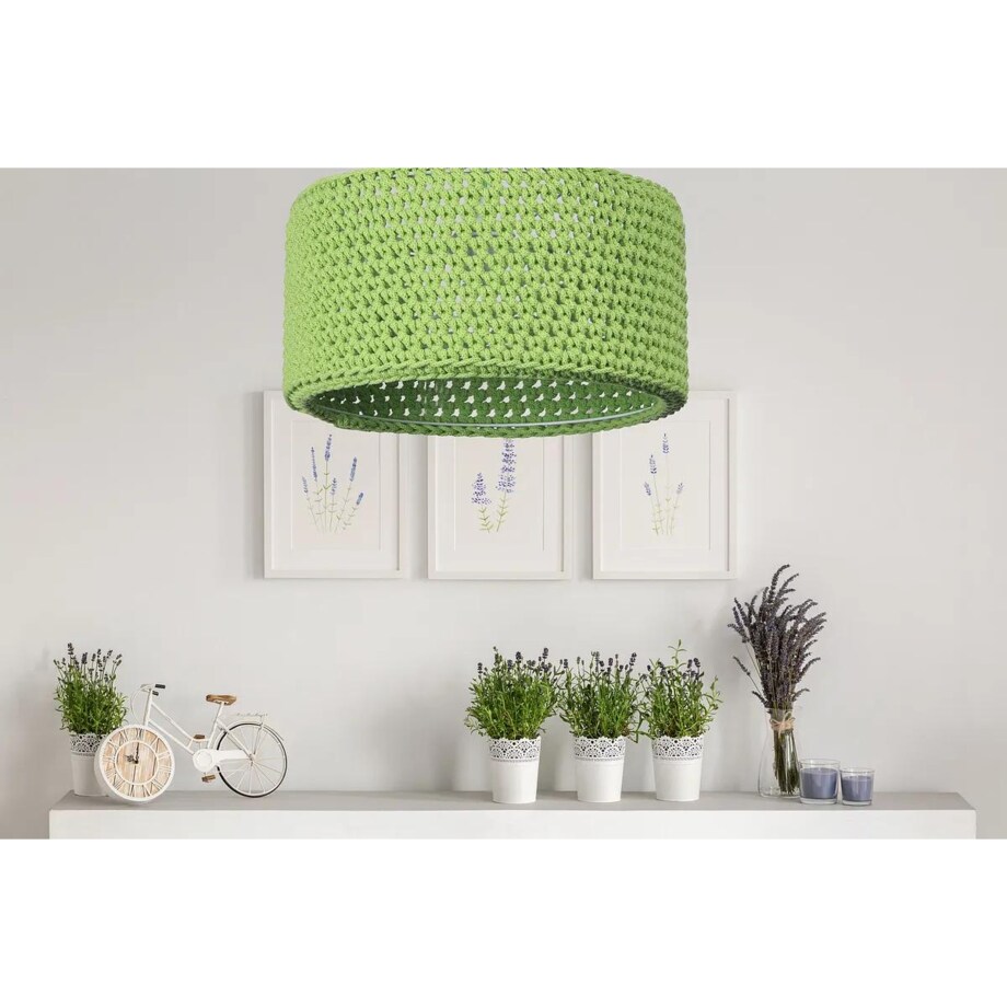 Lampa wisząca COTTON 40 zielona