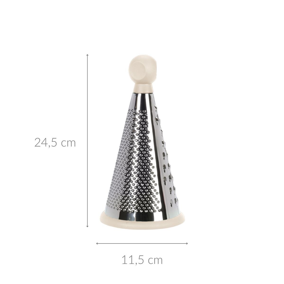Tarka w formie stożka ze stali nierdzewnej