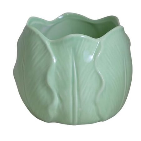 Osłonka ceramiczna 18,5x18x14 cm TULIPANO-3 miętowa