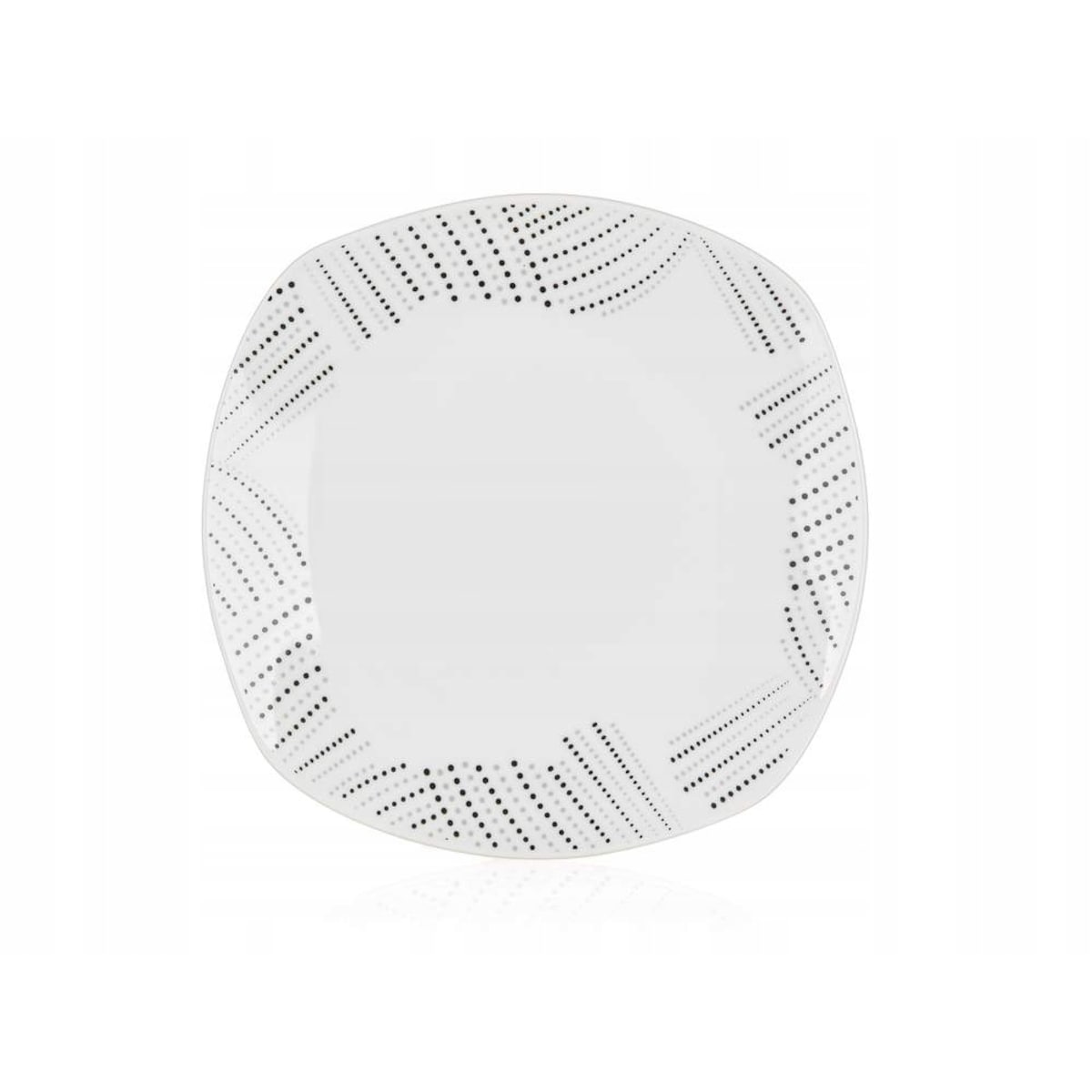 TALERZE DESEROWE NA CIASTO DESERY jedzenie mały 6x 20 cm KWADRATOWE