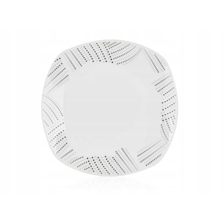 TALERZE DESEROWE NA CIASTO DESERY jedzenie mały 6x 20 cm KWADRATOWE