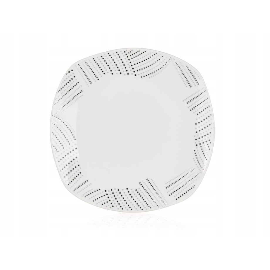 TALERZE DESEROWE NA CIASTO DESERY jedzenie mały 6x 20 cm KWADRATOWE