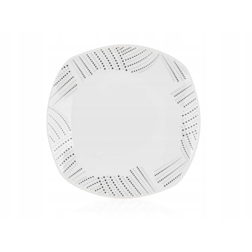 TALERZE DESEROWE NA CIASTO DESERY jedzenie mały 6x 20 cm KWADRATOWE