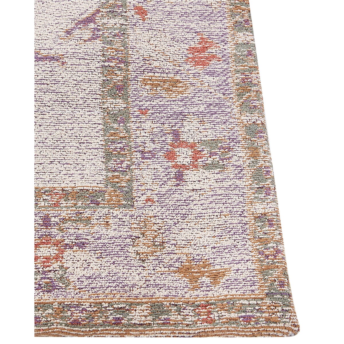 Dywan bawełniany 80 x 300 cm beżowy YANOBA