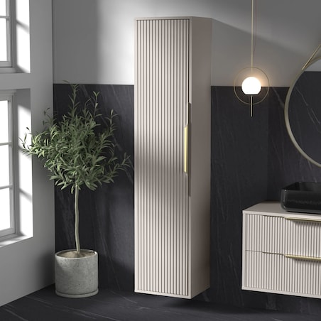 Szafka łazienkowa słupek ryflowana kaszmir Avola