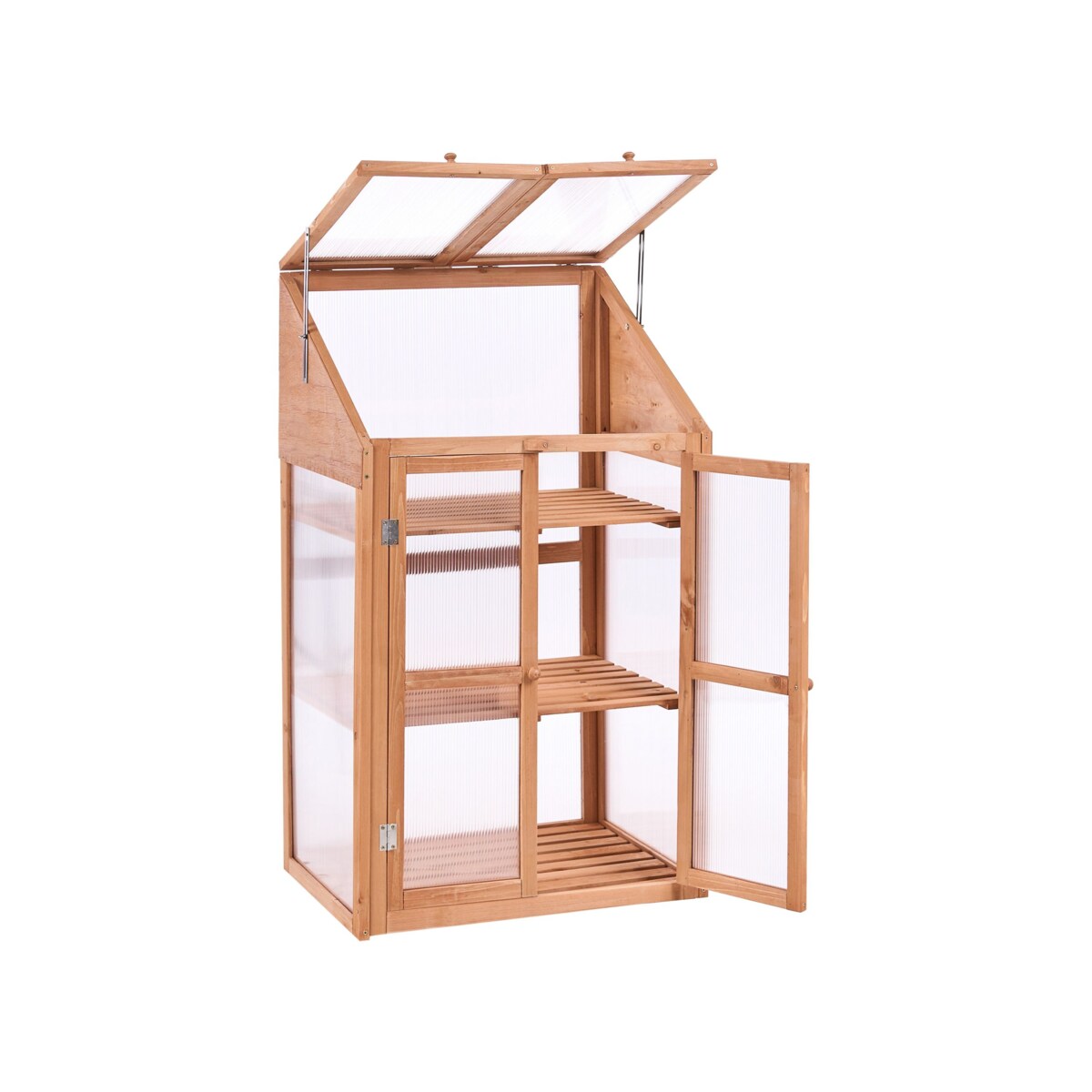 Szklarnia balkonowa VOLVERA Drewno jodłowe Jasnobrązowy 49 cm