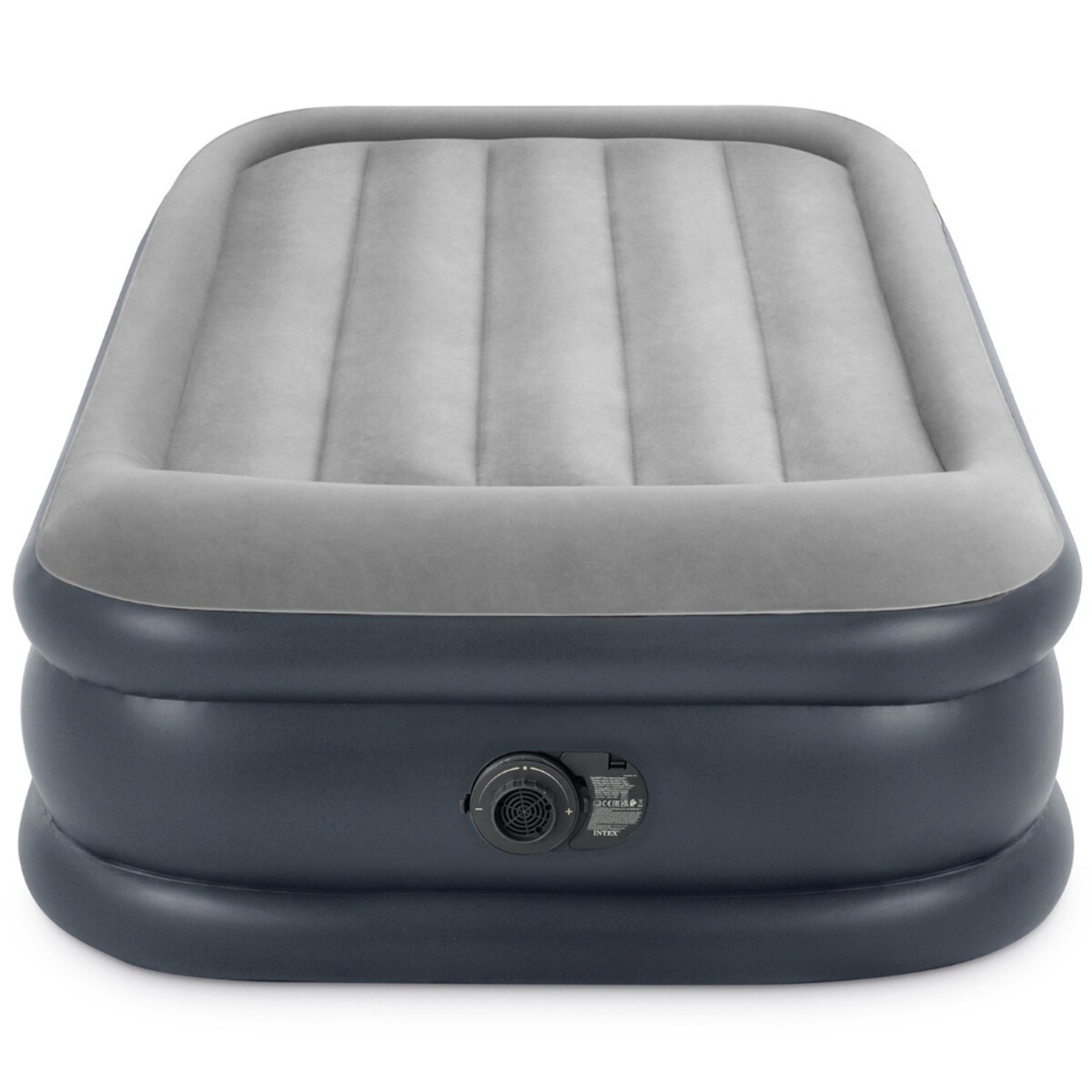 Materac welurowy z pompką 191x99x42 cm INTEX