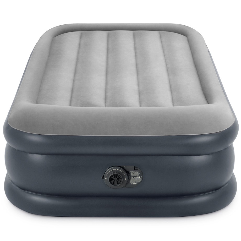 Materac welurowy z pompką 191x99x42 cm INTEX