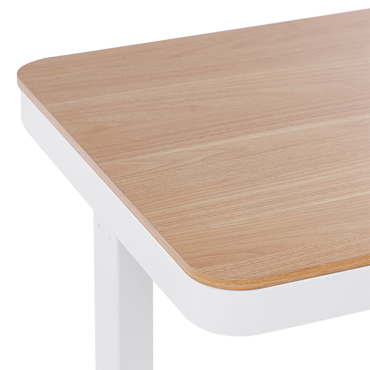 Biurko regulowane elektrycznie KENLY Brązowy/ biały 120 cm 60 cm Z portem USB
