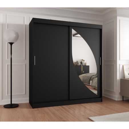 Szafa przesuwna MILO 180 czarny