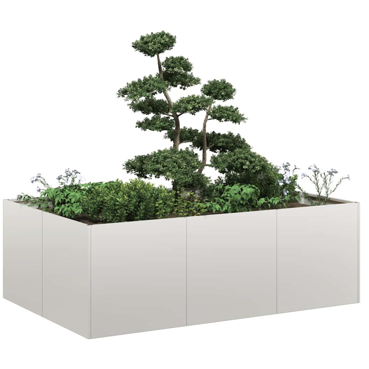 vidaXL Doniczka 120x80x40 cm Stal nierdzewna
