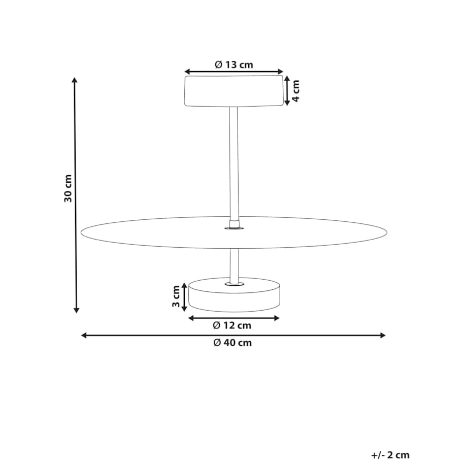 Lampa wisząca LED metalowa z pilotem czarna AFRAM