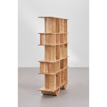 Regał z drewna akacjowego Flim 180 cm