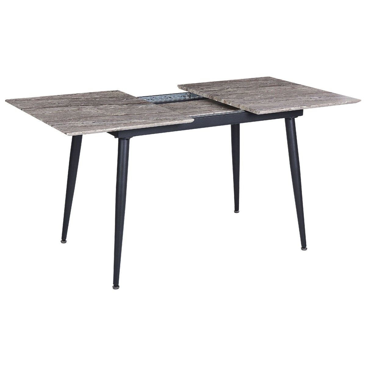 Stół do jadalni rozkładany 120/150 x 80 cm imitacja kamienia szary EFTALIA