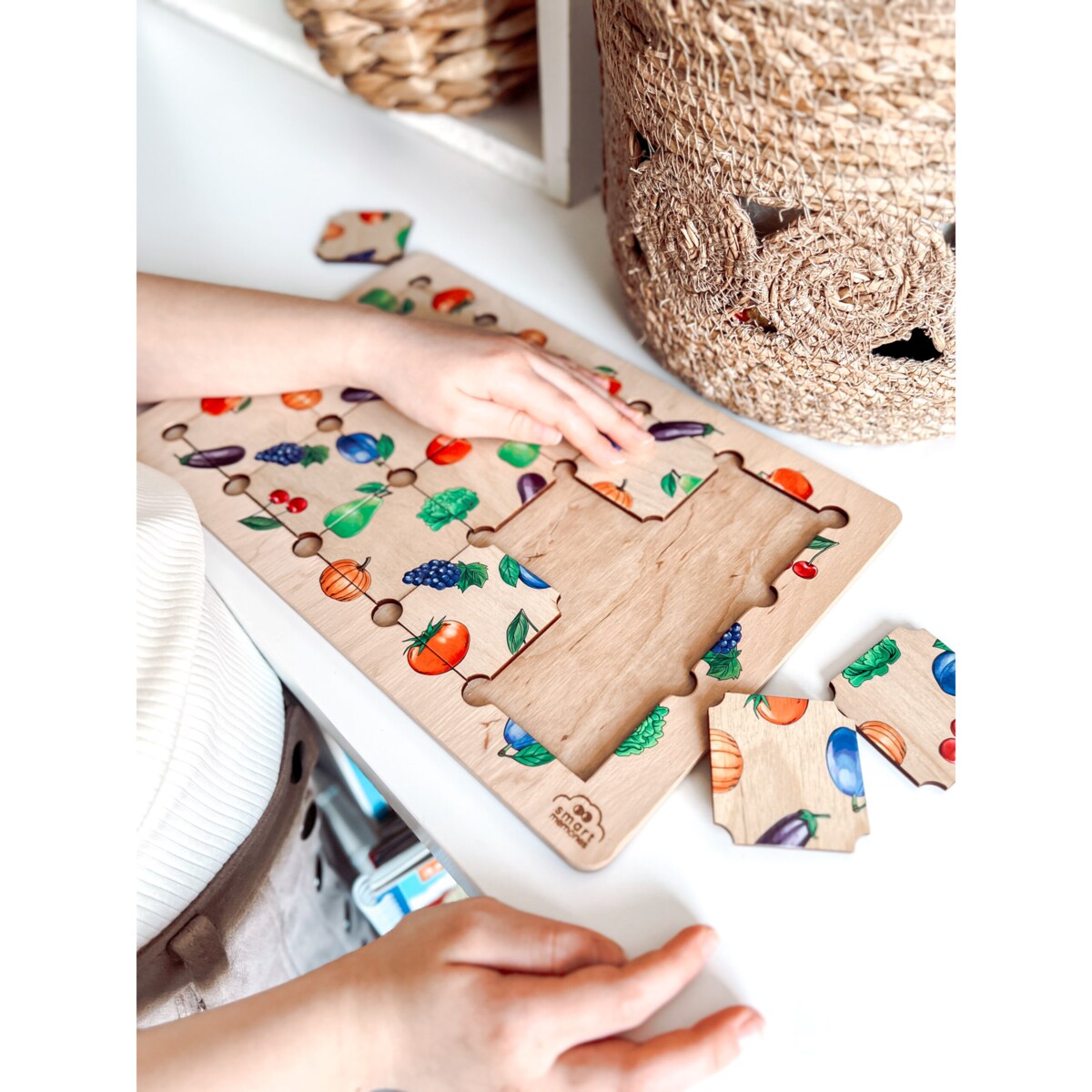 Układanka logiczna Owoce i warzywa