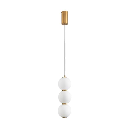 Lampa wisząca PERLA LED białe kule 12 cm