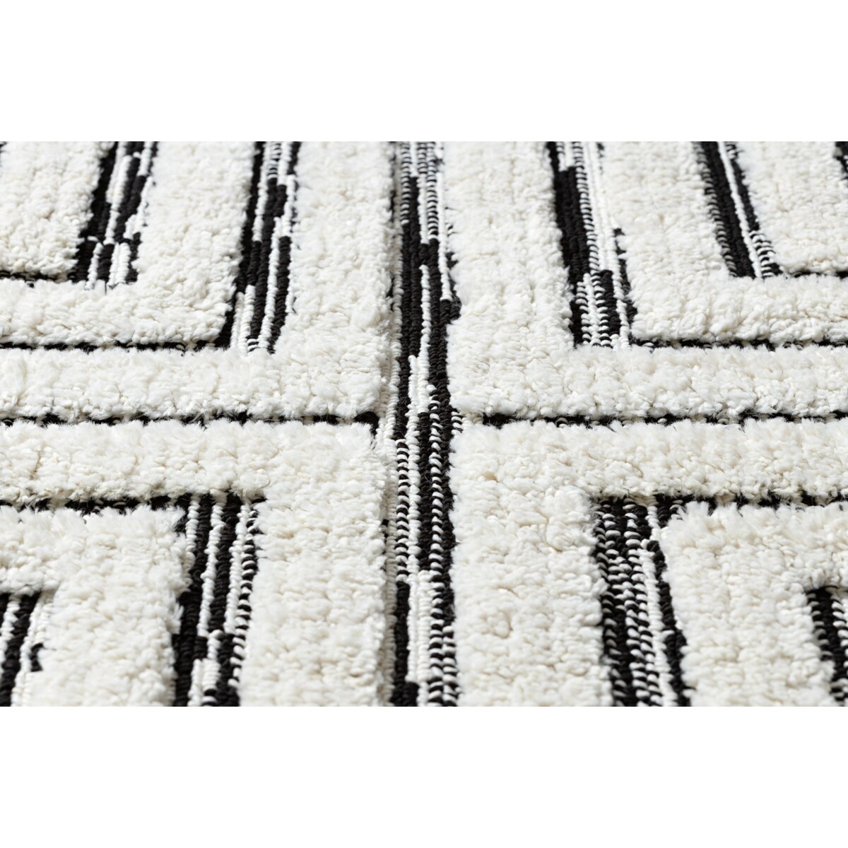 Dywan SEVILLA Z788B Labirynt, grecki biały / 140x190 cm