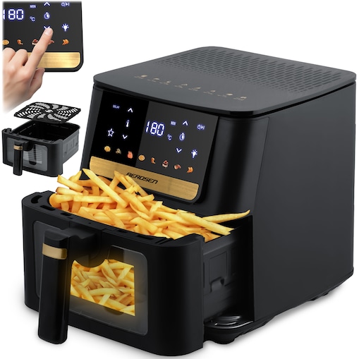 Frytkownica beztłuszczowa Berdsen BD-655 Air Fryer 6,5l 1700W czarny 365501