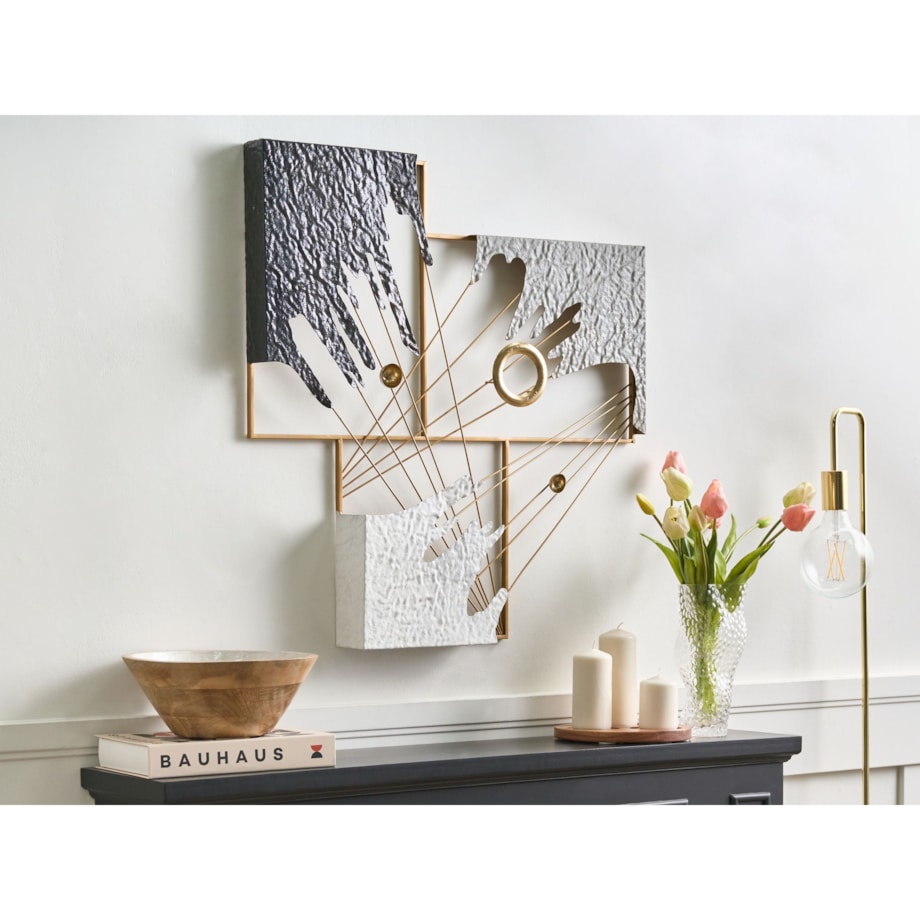 Dekoracja ścienna BALBRIGGAN Metal 70 cm Kolorowy