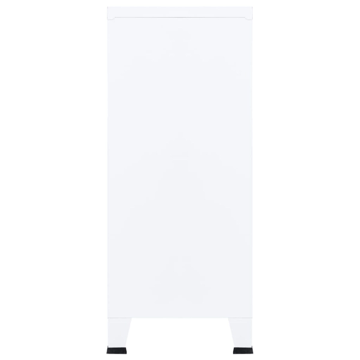 vidaXL Industrialna szafka, biała, 90x40x100 cm, stalowa