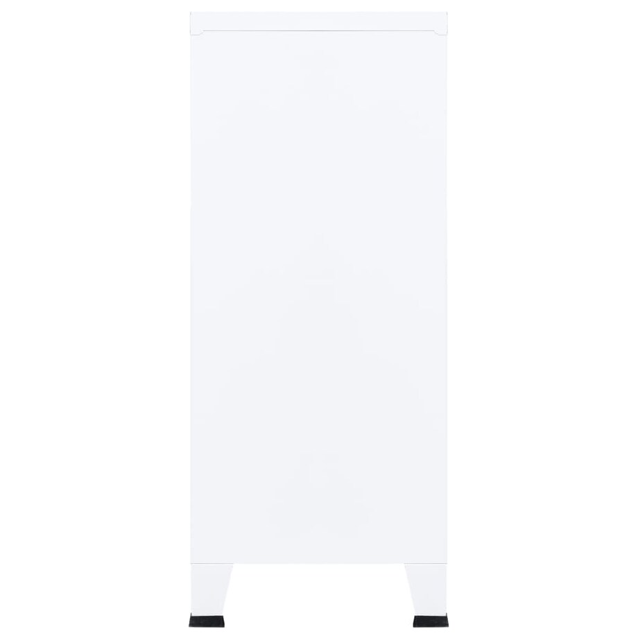 vidaXL Industrialna szafka, biała, 90x40x100 cm, stalowa