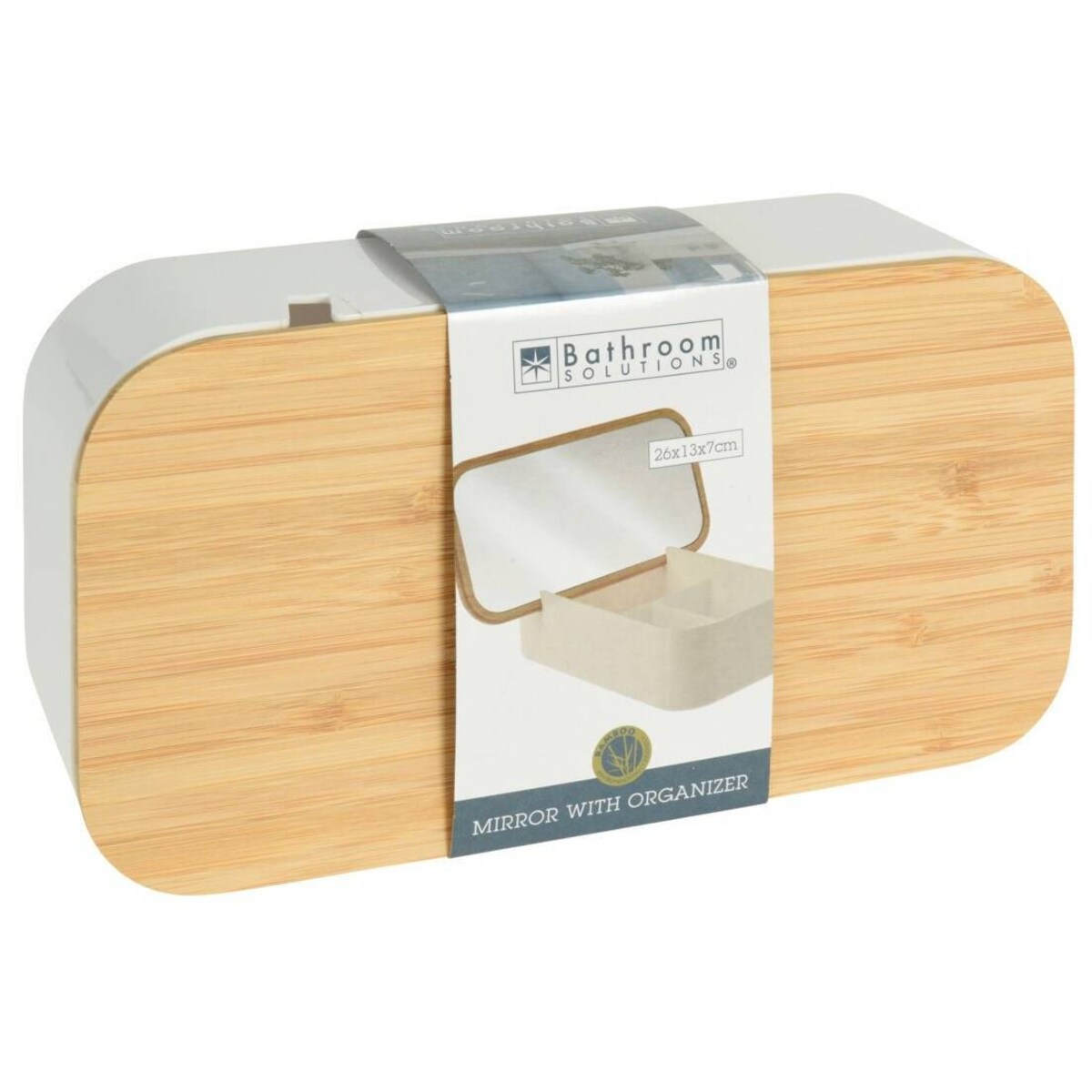 Organizer na kosmetyki z lusterkiem, 26 x 13 x 7 cm