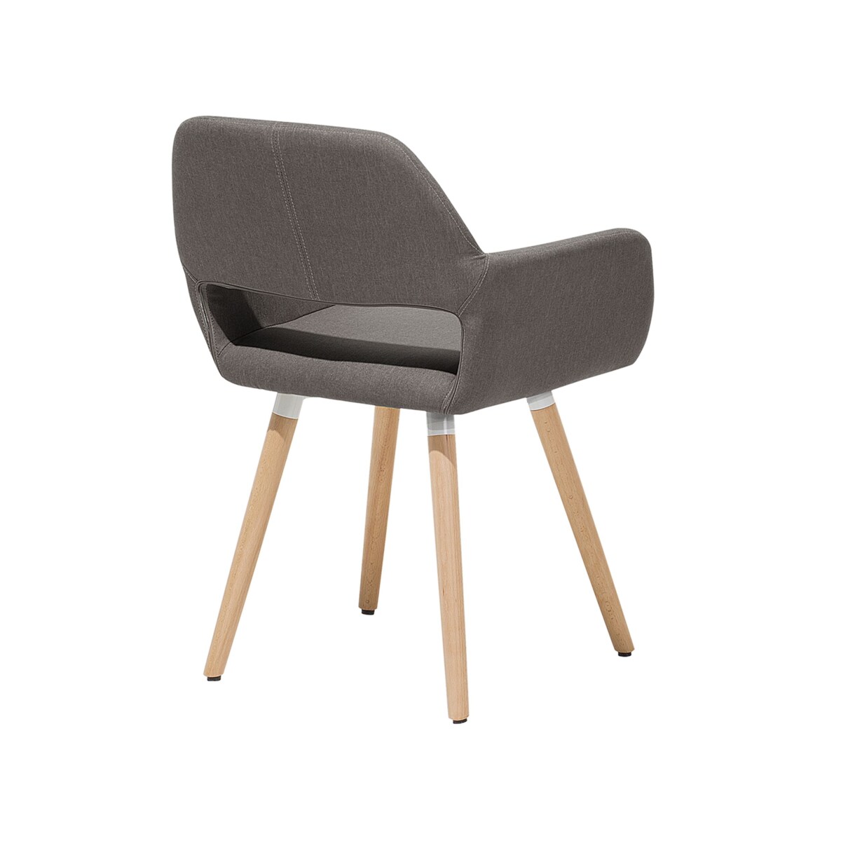 Zestaw 2 krzeseł do jadalni szarobeżowy CHICAGO