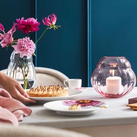 Wazon / świecznik różowy Rose Garden, 17 cm, Villeroy & Boch