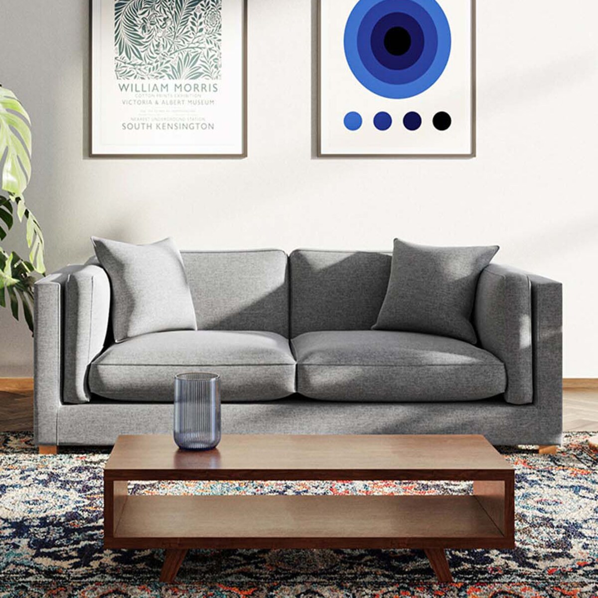 Pomo sofa 3 osobowa Szara