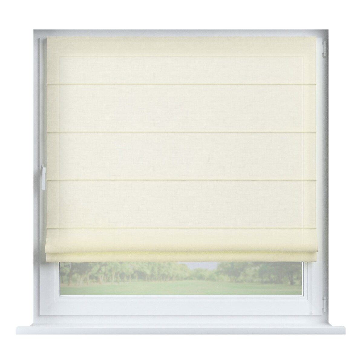 Roleta rzymska Capri 120x160 prześwitujący ecru