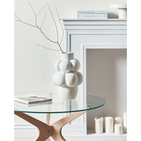 Kamionka Wazon na kwiaty 32 cm Biały VIMBA