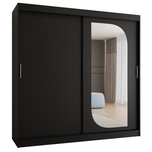 Szafa przesuwna LUCY 200 czarny