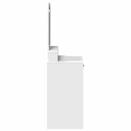 vidaXL Toaletka z półką Biały 50 x 41 x 140 cm Materiał drewnopochodny