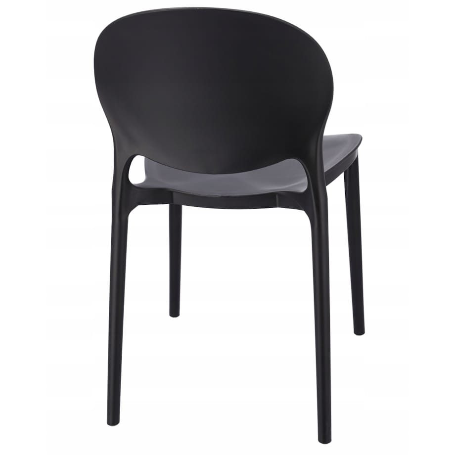 4 X Krzesło Do Jadalni Kuchni Stołu Zestaw Komplet Justin Czarne