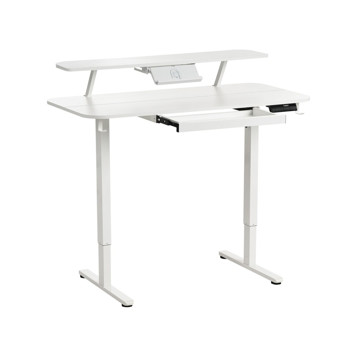 Biurko regulowane elektrycznie WILBANKS Biały 120 cm 60 cm Z portem USB