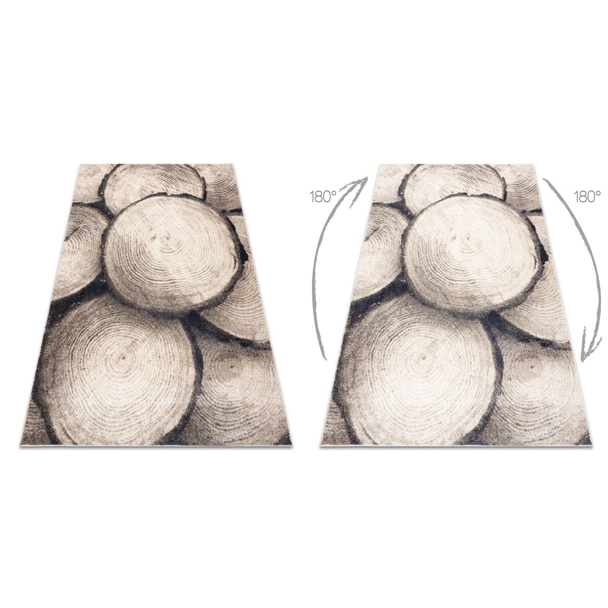 Dywan FUSION 9612 krem / beż - Pień, 200x290 cm