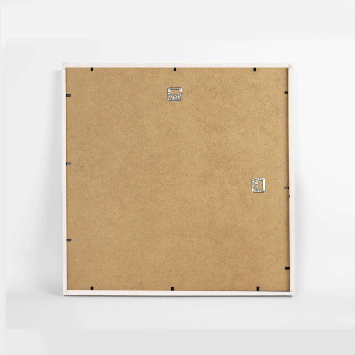 Biała ramka na zdjęcia 40x40 cm wisząca rama MDF z plexi klasyczna ramka kwadratowa
