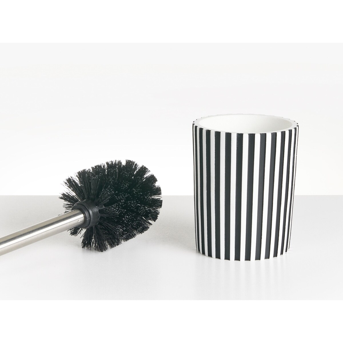 Zestaw akcesoriów łazienkowych 5 elementów LIRCAY Czarny/ biały