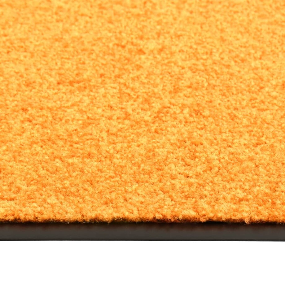 vidaXL Wycieraczka z możliwością prania, pomarańczowa, 90 x 120 cm