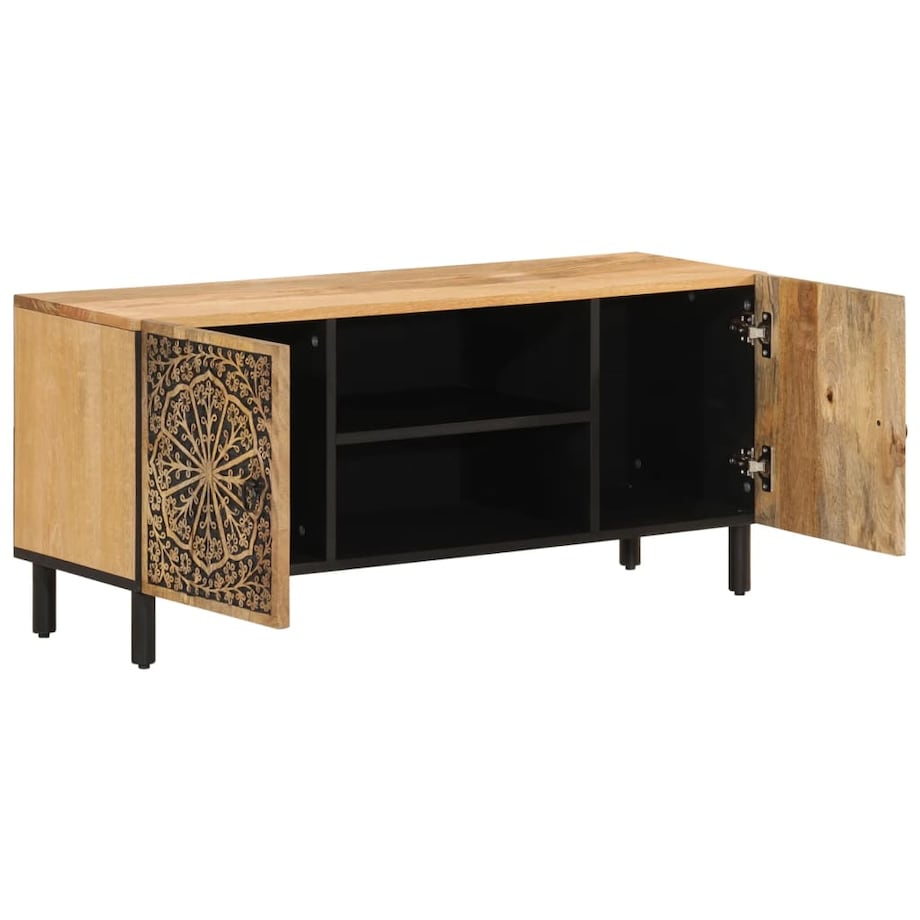 vidaXL Szafka pod telewizor, 105x33x46 cm, lite drewno mango