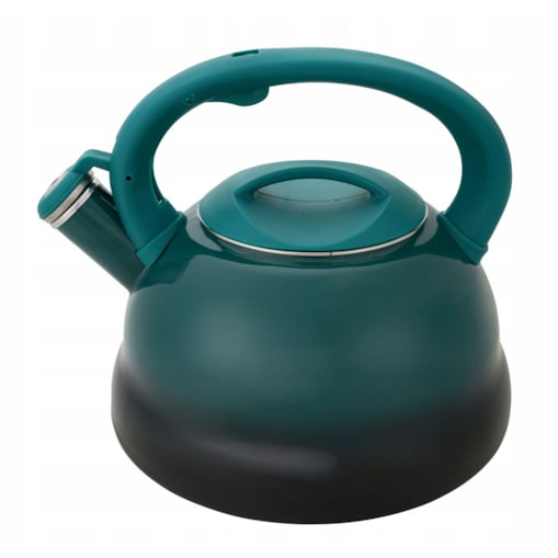 Czajnik Emaliowany Retro 2.2L Zielony Z Gwizdkiem Indukcja Gaz