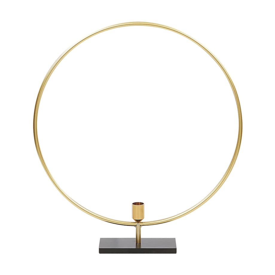 Świecznik metalowy 45 cm złoty SERAM