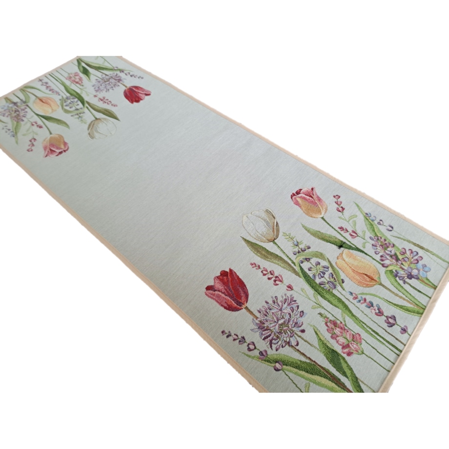 Bieżnik Na Stół 40X100 Cm Dekoracyjny Ozdobny Tulipany