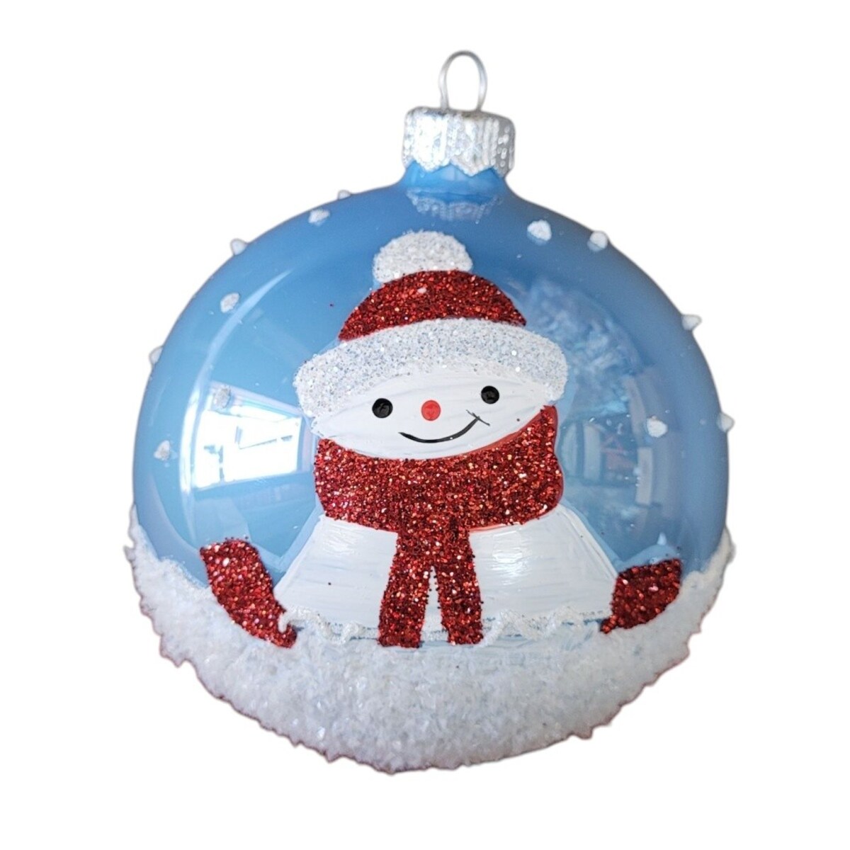 Bombka szklana 4 szt. Ø 10 cm FAVOLOSO snowman