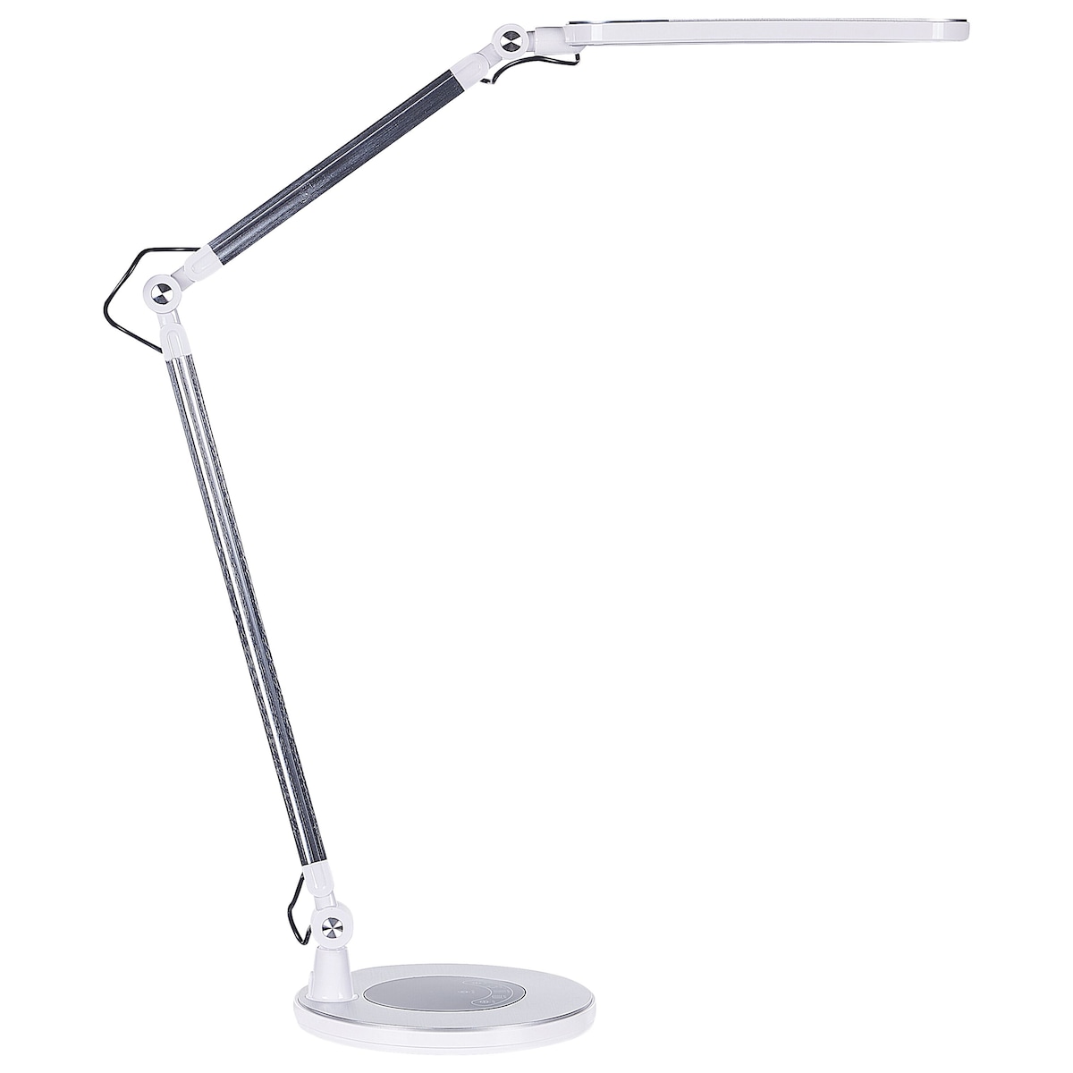 Lampa biurkowa LED GRUS Ze ściemniaczem Metal Srebrny