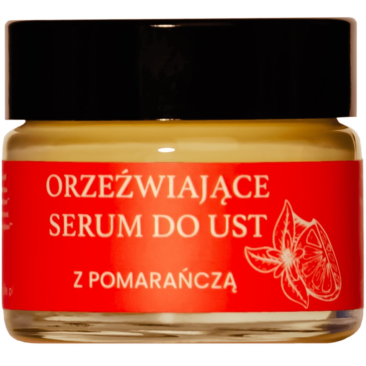 Orzeźwiające serum do ust z pomarańczą