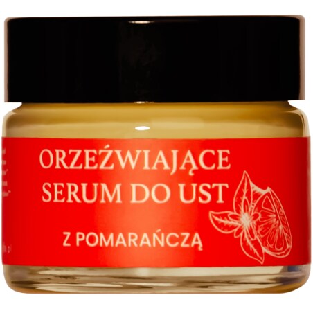 Orzeźwiające serum do ust z pomarańczą