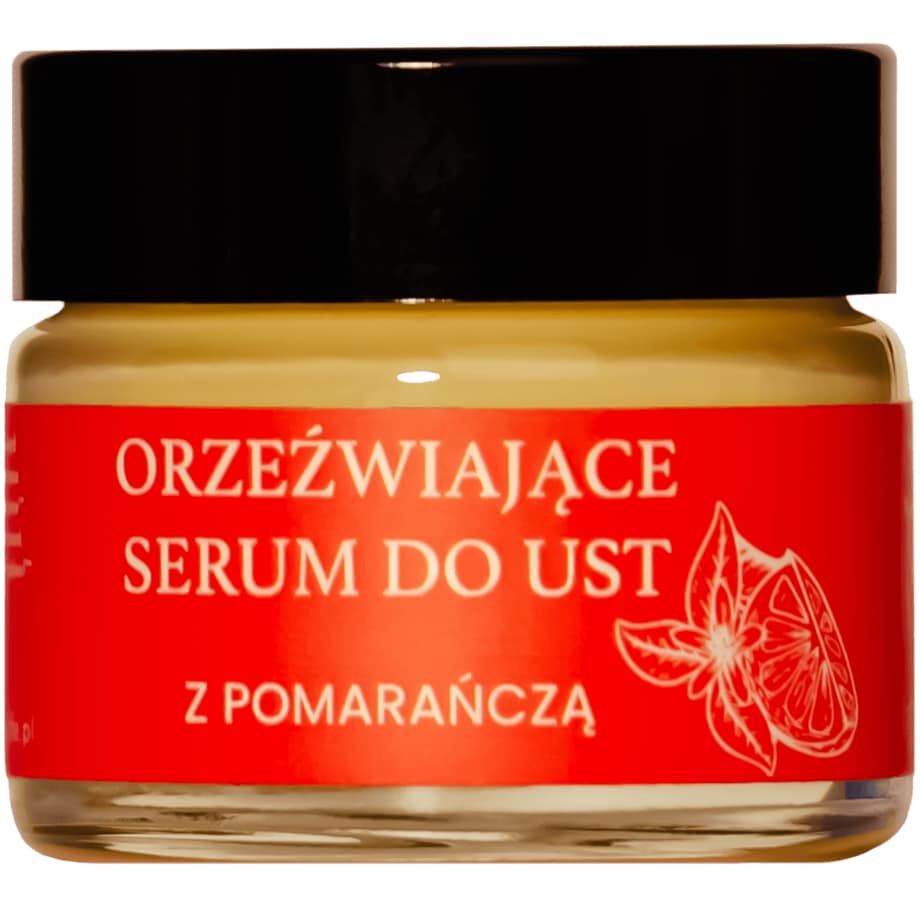 Orzeźwiające serum do ust z pomarańczą