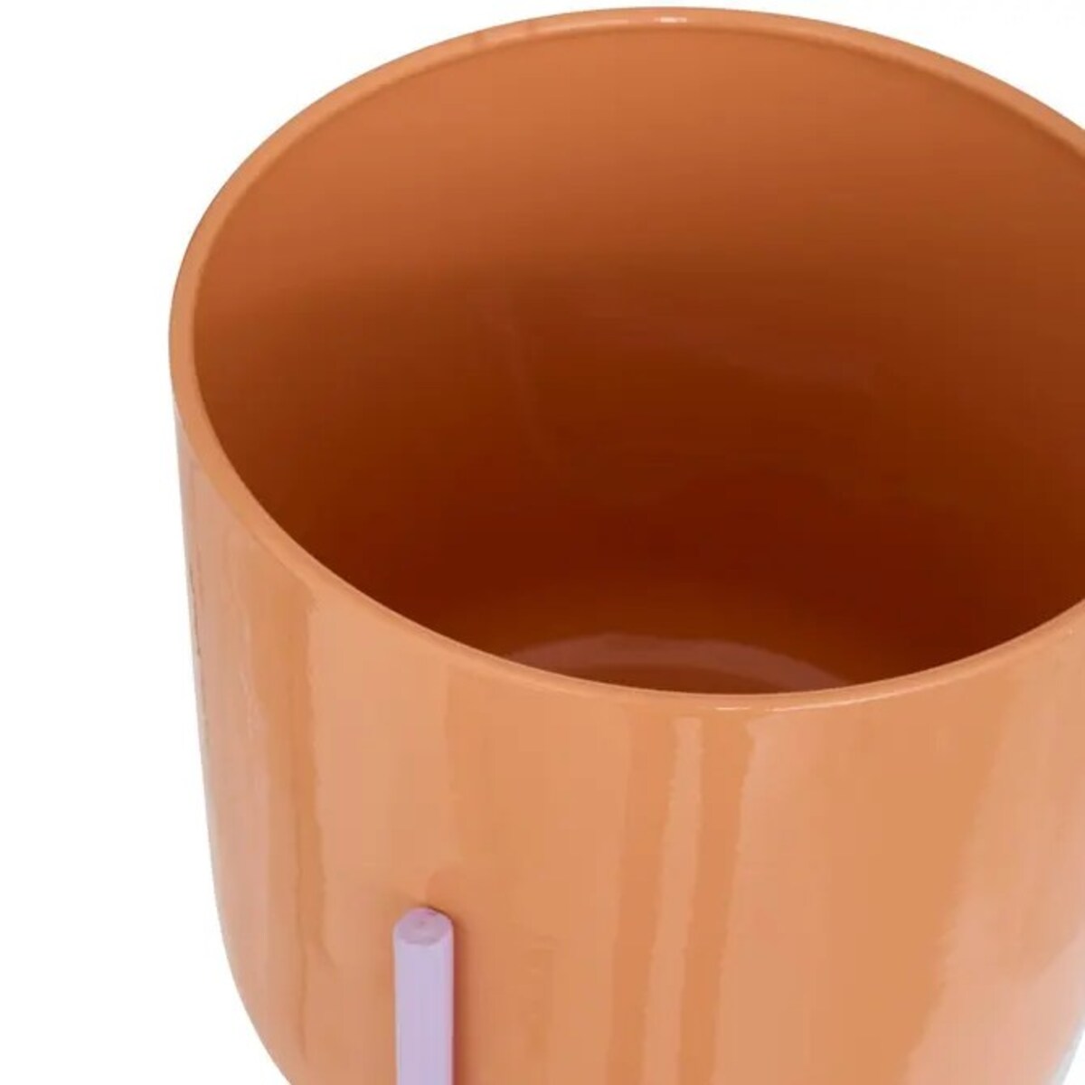 Komplet kwietników metalowych, pomarńczowo-liliowe, Pool