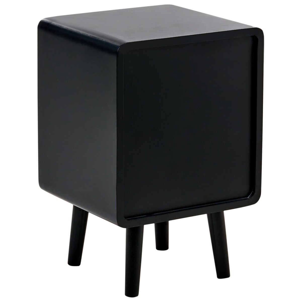 Szafka nocna LEFROY Drewno Czarny